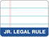 TOPS The Legal Pad Plus Writing Pads, 5" x 8", Jr. Legal Rule, 50 Sheets, 12 Pack