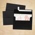 LUXPaper A7 Invitation Envelopes, Black Linen, 5 1/4" x 7 1/4", 80lb Text, 250 Qty, Peel & Press