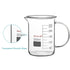 stonylab Glass Beaker with Handle, Borosilicate Graduated Low Form Griffin Beaker with Pouring Spout, 250 ml