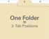 Tab File Folders Letter Size Third Cut, 9 Folders per Pack, Manila for College Students (FT07057)