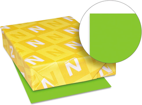 Neenah Astrobrights Premium Color Paper, 24 lb, 500 Sheets, 8.5 x 11 Inches, Martian Green (WAU21801)