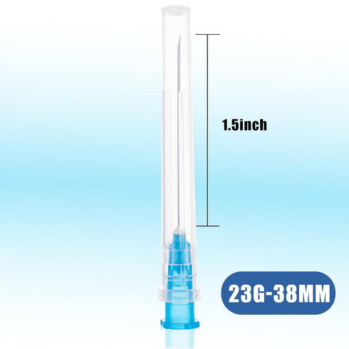 23G 3/2in Package 100 Dispensing Needles, Disposable Sterile