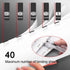 Mini Push Stapler with 50 Pcs Stainless Steel Reusable Staples, 40 Sheet Capacity, Portable Clip Stapler