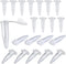 500PCS 0.5ML Clear Plastic Graduated Microcentrifuge Test Tubes with Attached Lid for Lab Sample Storage