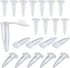 500PCS 0.5ML Clear Plastic Graduated Microcentrifuge Test Tubes with Attached Lid for Lab Sample Storage