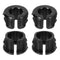uxcell 38 Pcs Cable Snap Bushing Grommet, 1/2" Mounting Dia Opened Snap