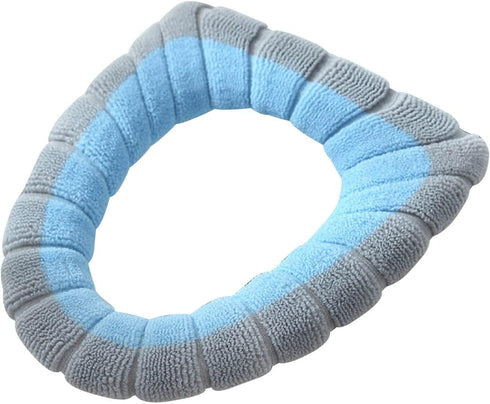 Generic Soft Plush Toilet Seat Cover, Thickened Knitted Cushion with Non-Slip Backing for and Warmth in Winter Cold