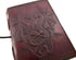 AzureGreen DOUBLE DRAGON Blank Page BOOK Handcrafted Leather Writing Unlined 5 x 7 JOURNAL (MEDIUM, Large Brown 8"x6") by AzureGreen