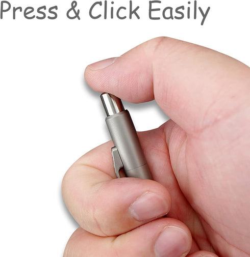 Ballpoint Pen | Titanium Alloy with Clip for Business Office Daily Use
