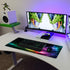 Benvo Extended Gaming Mouse Pad, Large 35.4x15.7x0.12 inch, Non-Slip Rubber Base, Aurora Light Pattern