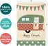 Tree-Free Greetings Happy Camper All Occasion Cards, 12 Greeting Cards + Envelopes, 4 x 6, 100% Recycled Paper, Made in