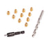 E-Z LOK 400-M3 Threaded Inserts for Wood - Brass Installation Kit with M3-0.5 Knife Thread Inserts