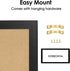 Magnetic Weekly Dry Erase White Board and Cork Board, Black Wood Frame for Home Office Decor