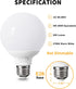 4 Pack Warm White LED Globe Light Bulbs for Bathroom, 120V 60 Watt Eqv., E26 Medium Base, Not Dimmable Vanity Light Bulbs Round, 2700K G25 LED Bulb Over Mirror by Pazetiv