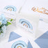 50 Pack 5 5 Inch Whaline Blue Rainbow Thank You Cards Boxed x A Bundle of Thanks From Our Growing Family Note Cards