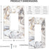White Gold Marble Pattern Single Rocker Light Switch Plate, 1 Gang Cover Plate 2.7" X 4.4" for Home Decor