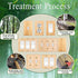 4PC Raw Wooden Solid Wood Outlet Covers, Decorative Wall Plate Bamboo Quality Light Switch Plate Cover Double Hole