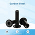 MewuDecor M6 70mm 5 Sets x Socket Cap Furniture Bolts with Barrel Nuts for Furniture Cots Beds Crib and Chairs, Carbon