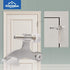 HOMOTEK 36 Pack Hinge Pin Satin Nickel Door Stopper, Adjustable Deluxe Heavy Duty Door Stopper 2-1/2"x1-3/4" with White