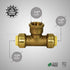 Everflow Supplies Pushlock Female Center Tees UPCTF12, Push x Push X Female 1/2 Inch, Quick Installation
