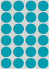 ChromaLabel 0.75 Inch Round Label Stickers, Removable Color Code Dot, 1008 Pack, Teal