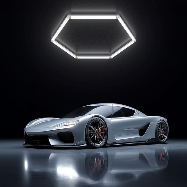 Hexagonal Garage Lights, Ultra-Bright Garage Ceiling LED Lights, 1-Pack 6500K, Suitable for