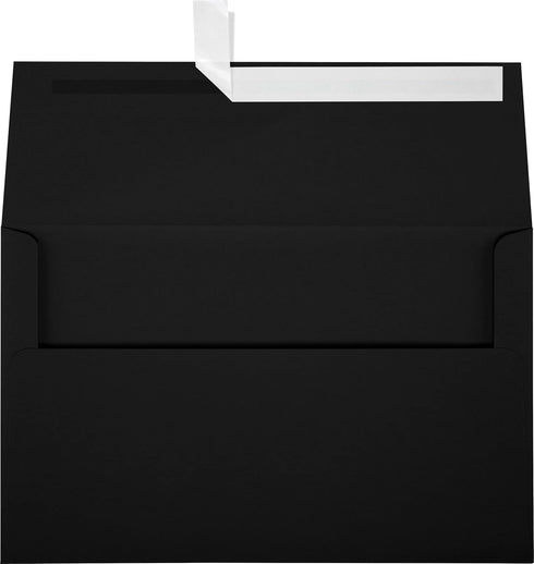 LUXPaper A10 Invitation Envelopes | Peel & Press | Midnight Black | 6" x 9 1/2" | 80lb. Text | 50 Qty