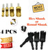 4pcs Wood Plug Hole Titanium Coated Cutter Drill Bits Set, 6mm/10mm/13mm/16mm for Woodworking Cork Hole