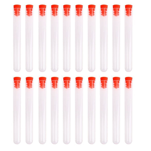 35ml Hard Plastic Test Tube with Cap, 20x153mm, Pack of 10