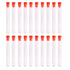 35ml Hard Plastic Test Tube with Cap, 20x153mm, Pack of 10