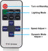 ACEIRMC 4pcs 11 5-24 3528 5050 Dimmer (11 RF Mini Wireless Remote Controller Key with DC V for Single Color LED Strip