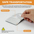 Ludapp 180 Indoor Clip-On Security Mirror Convex Partition Mirror for Personal Safety and Security Desktop Rearview