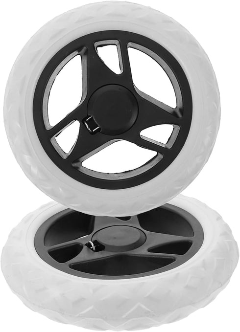 PRETYZOOM 2pcs Heavy Duty Rolling Cart Wheels for Grocery Shopping Trolley and