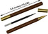 Maydahui 12PCS Wood Rollerball Gel Pen Rosewood Brass Pens Sandalwood Metal Pen With 20PCS Pen Refills Black Ink for School Signature Party Business