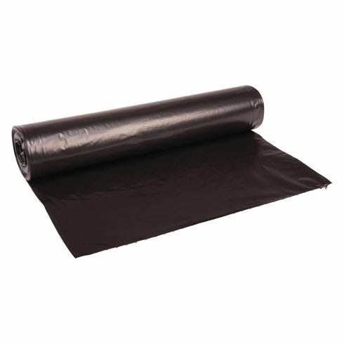 45 1.2 40" 46", 10 10 Boardwalk Recycled Low-Density Polyethylene Can Liners, gal, mil, x Black, Bags/Roll