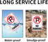 3 Pack No Parking Sign, 10"x 7", .04" Aluminum, Rust Free, UV Protected, Weatherproof