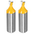 HARFINGTON 2pcs Dovetail Router Bit 1/4" Diameter 1/2" Shank Tungsten Carbide 14