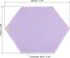 PATIKIL 8 Pack Hexagon Felt Board Tiles, Self Adhesive Mini Moon Wall Pin Bulletin Board for Home Office Decor