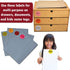 Royal Green Round 2" Grey Sticker Dot Labels, Permanent Adhesive Circle Stickers - 72 Pack