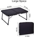 CHEERWELL Foldable Laptop Desk, Bed Table for Study & Reading, Portable Mini Picnic Table, Folds in Half with Inner