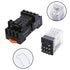 TWTADE/DC 12V Relay 5A Electromagnetic Power Coil Relay, 14 Pins with Indicator Light & Socket Base