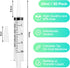 JOLLY PARTY 30 Pack 20mL Syringes, Plastic Syringes with Catheter Tip and Cap, Individually Sealed Feeding Syringe For Dogs, Measuring Syringe For Liquid, Scientific Labs, Refilling, Dispensing