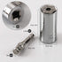 Universal Socket Wrench, Self-adjusting Socket Fits 1/4''-3/4'' (7-19mm) with Ratchet Wrench Adapter, 2Pcs Extension