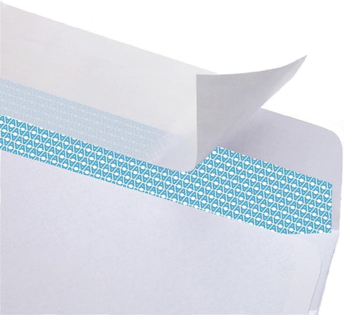 EnveGuard #10 Security Tinted Self-Seal Envelopes, No Window, 4-1/8 x 9-1/2 Inches, White, 100 Count