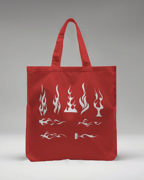 Reusable Tribal Flames and Pin Stripe Stencil 11" x 8.5" - Custom Fire Design for Dynamic Crafts