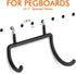 Pegboard Drill Holder - 8Pack Heavy Duty Power Tool Hangers for 1/4" Peg Board, Black Utility Hooks for Garage Workshop