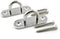 2-Pack M8 Strip Type Eye Plate with Enclosed Hook, 304 Stainless Steel Heavy Duty Ceiling & Wall Mount