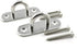 2-Pack M8 Strip Type Eye Plate with Enclosed Hook, 304 Stainless Steel Heavy Duty Ceiling & Wall Mount