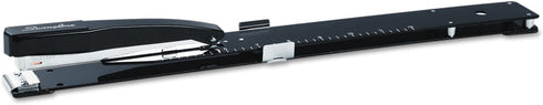 Swingline Long Reach Stapler, 20 Sheet Capacity, 12" Reach, Metal, Black
