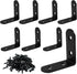 Zorveiio 8 Pcs L Bracket Corner Brace 1.8" x 1.8" Metal Corner Bracket